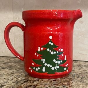 Christmas Pitcher, Waechtersbach Christmas Tree Pattern, 32 oz.